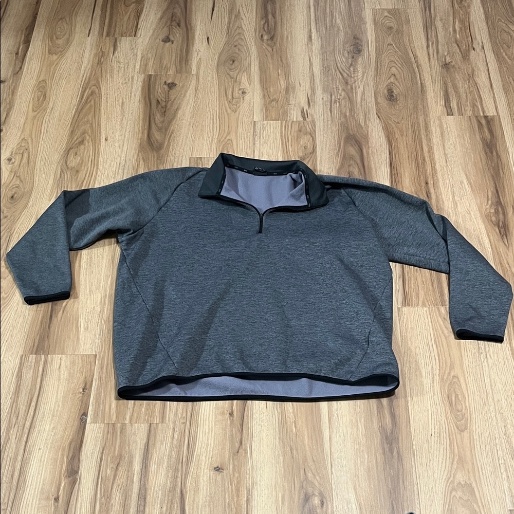 Nike Men's Gray 3XLT Quarter Zip-Up Sweater